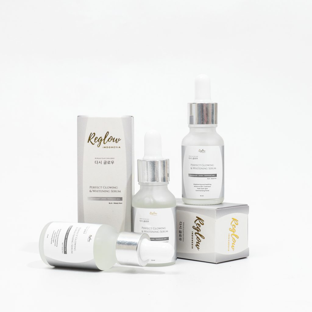 Serum dengan kandungan pencerah yang dapat memudarkan noda hitam dan bekas jerawat